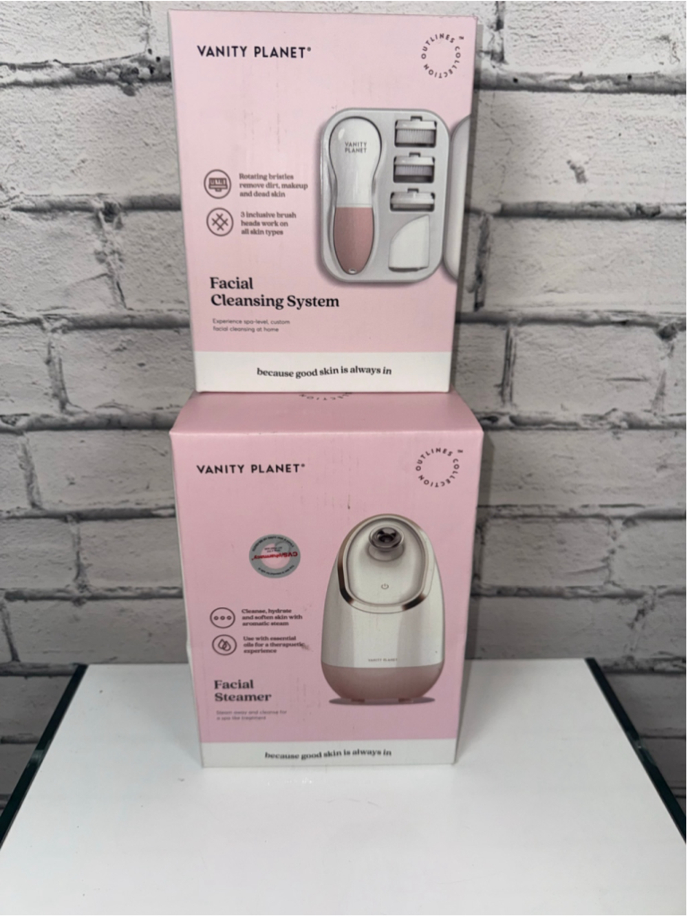 Vanity Planet Facial Cleansing System & Facial Steamer Set Spa Skin Care NEW - Picture 2 of 10